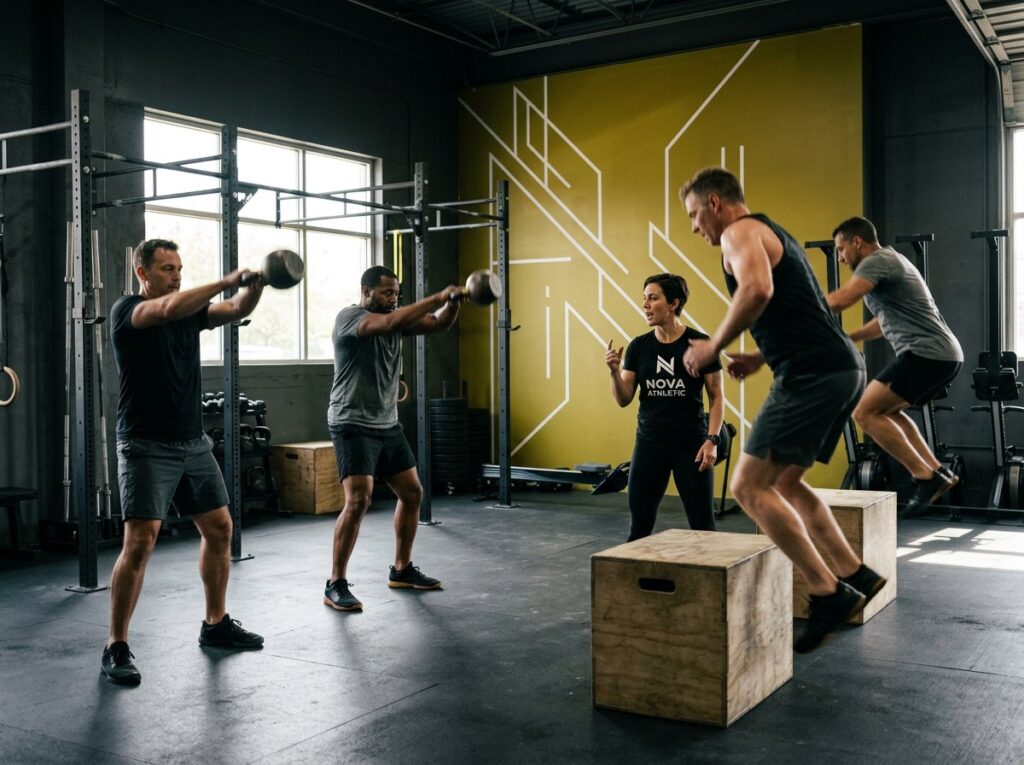 Clase de box funcional en grupo en Quito
