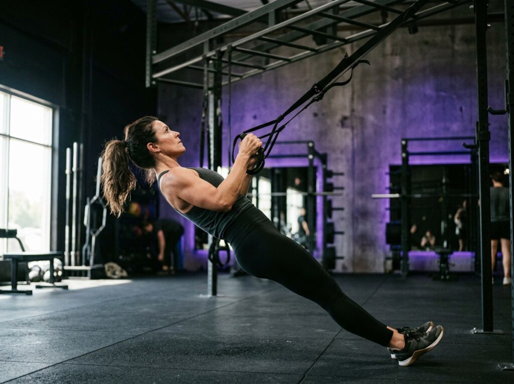 Clase de TRX, entrenamiento en suspension en Quito