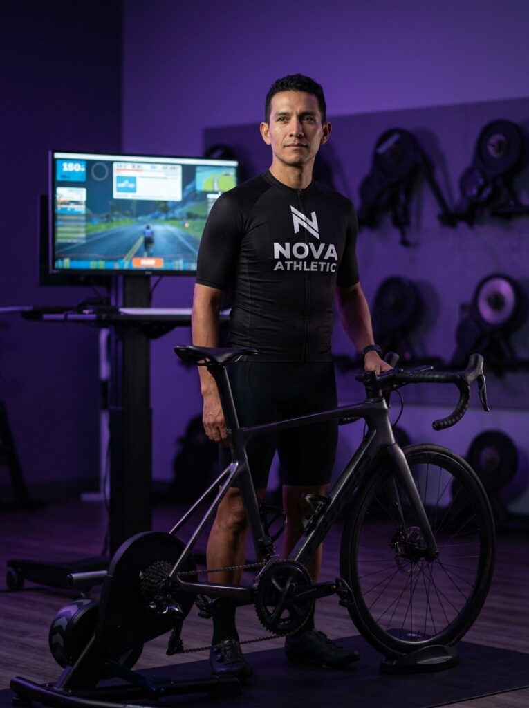 Sebastian Torres, entrenador de cycling inteligente con ROUVY